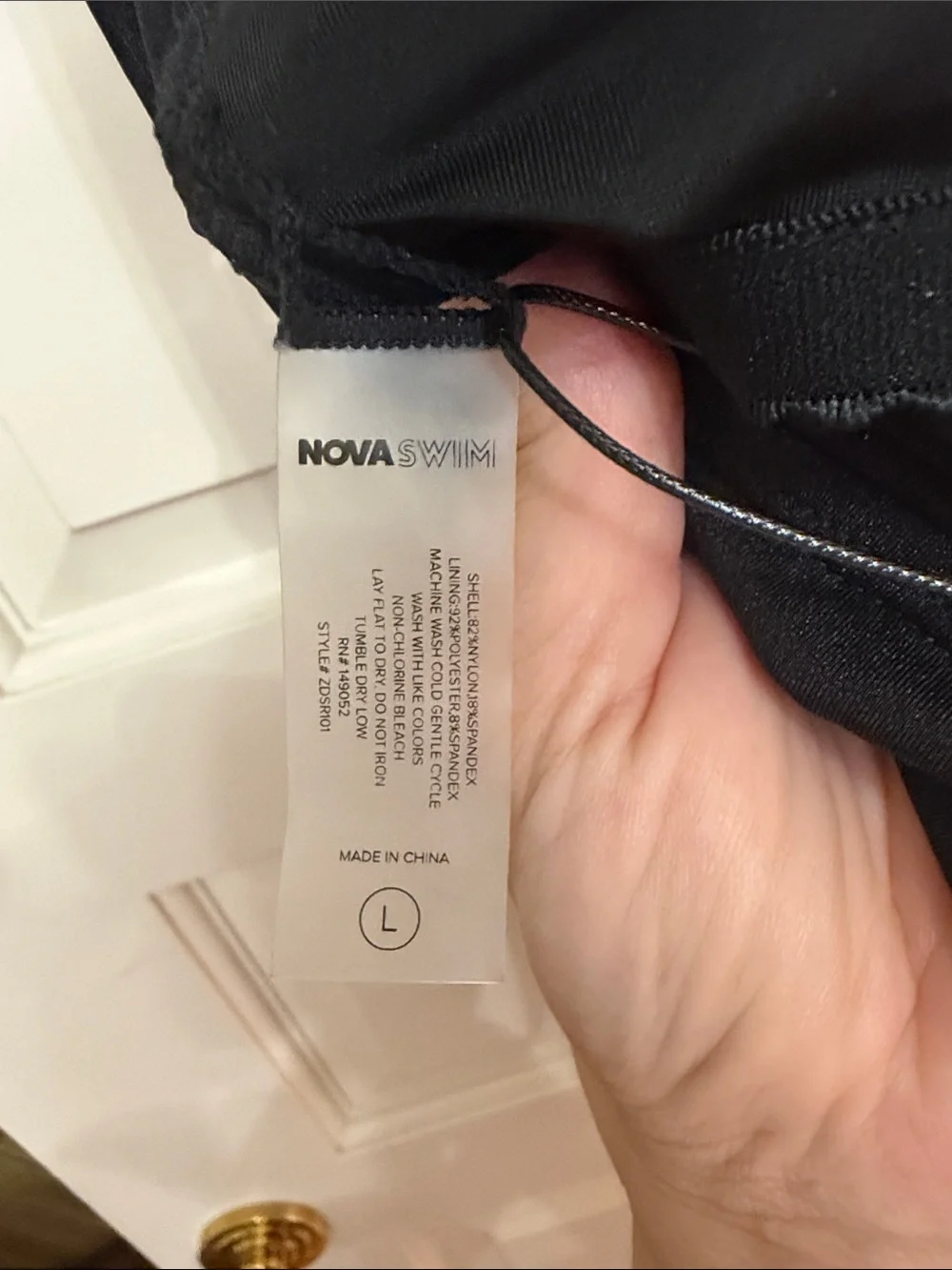 Fashion Nova Black Scoop Neck Swim Bodysuit